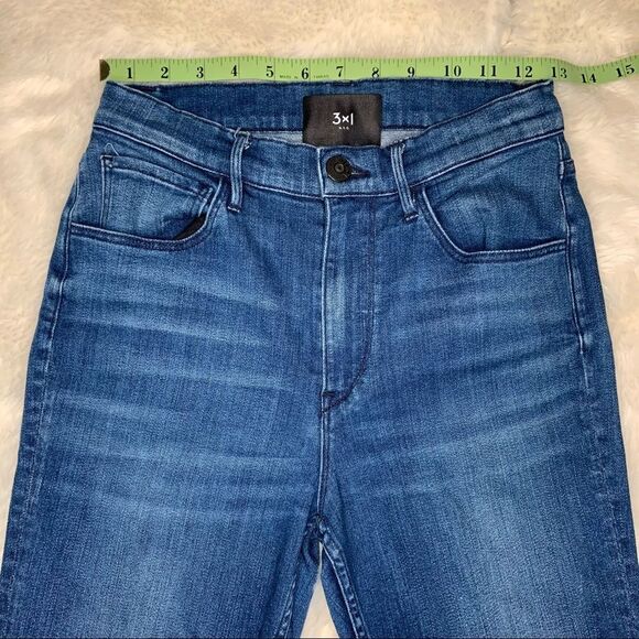Sz 26 3x1 NYC High Rise Blue Jeans - Picture 3 of 14